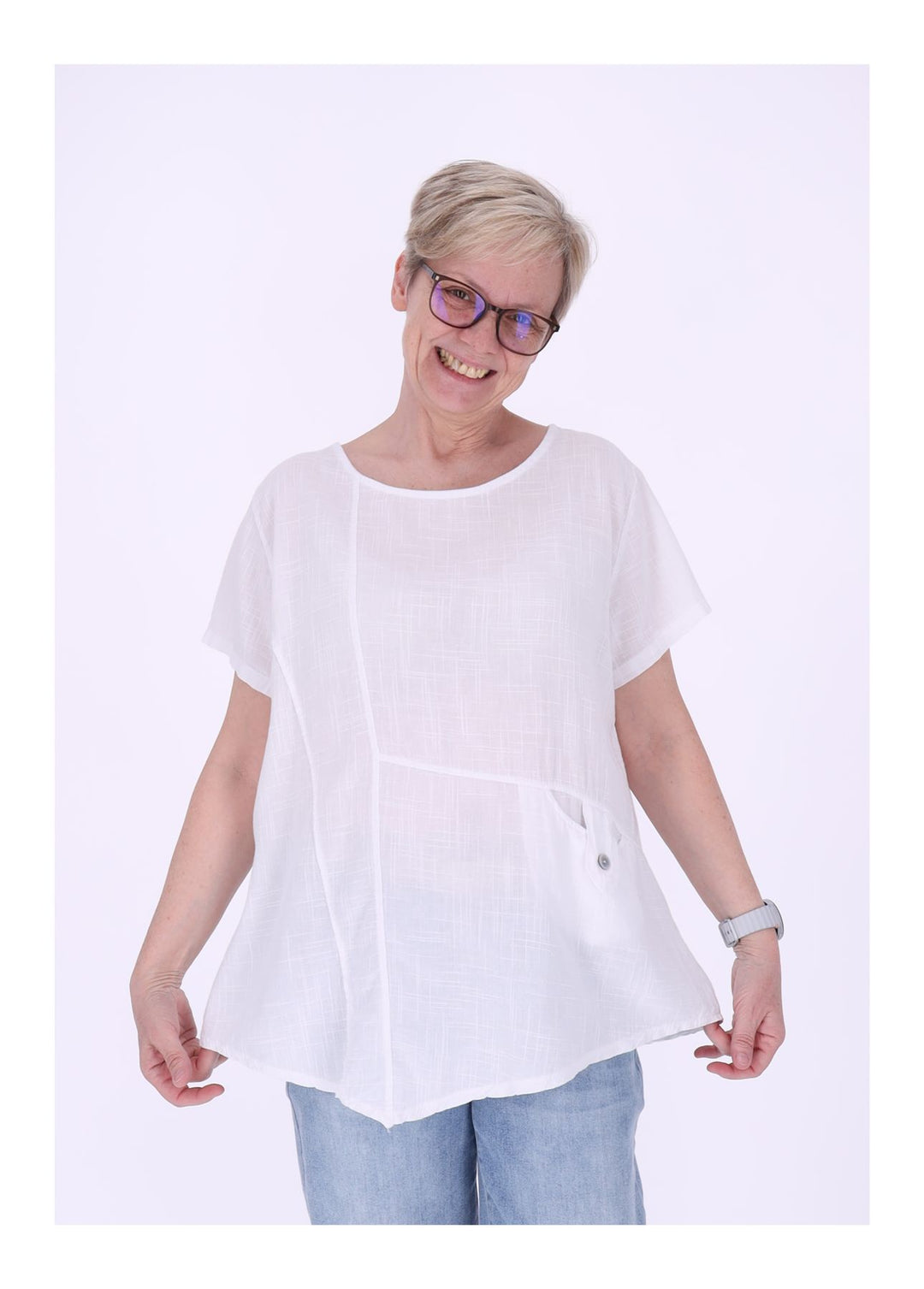 Splash of Color Damen T-Shirt mit Tasche