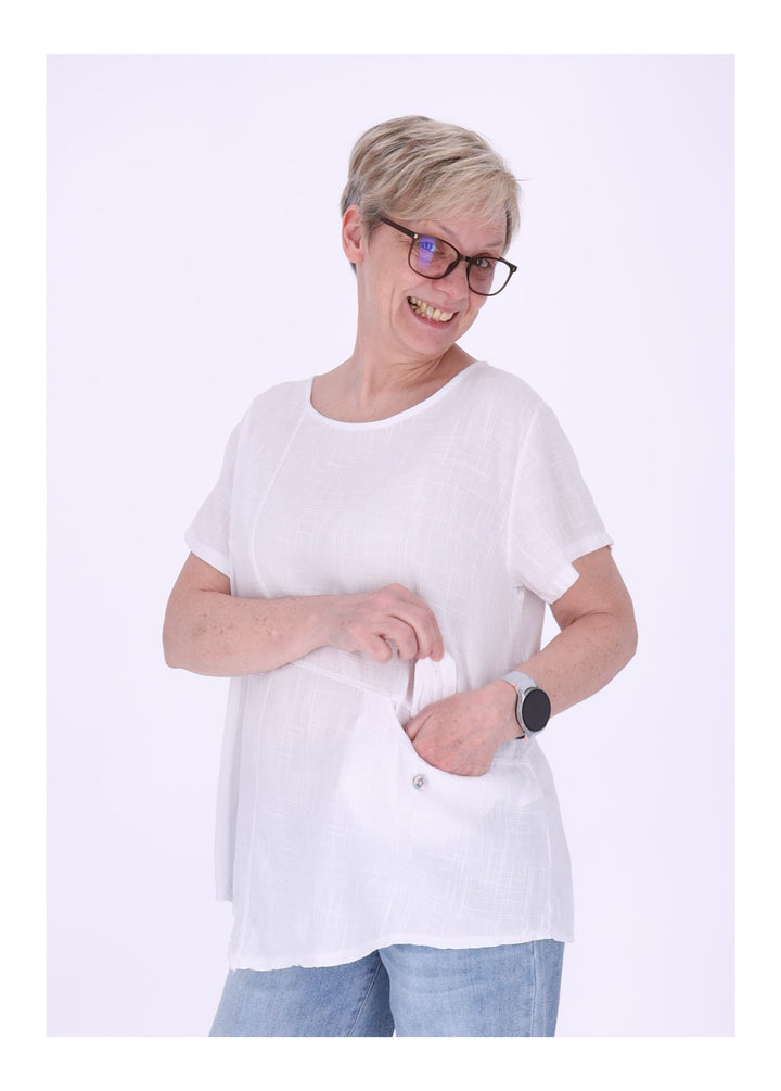 Splash of Color Damen T-Shirt mit Tasche