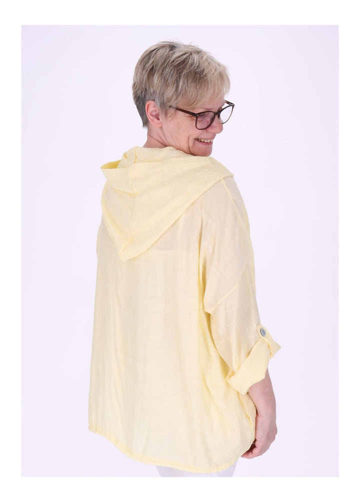 Splash of Color Bluse mit Kapuze