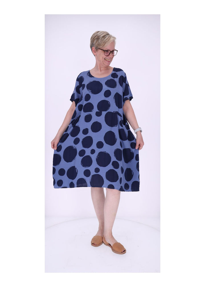 Splash of Color Damen Kleid Punkte