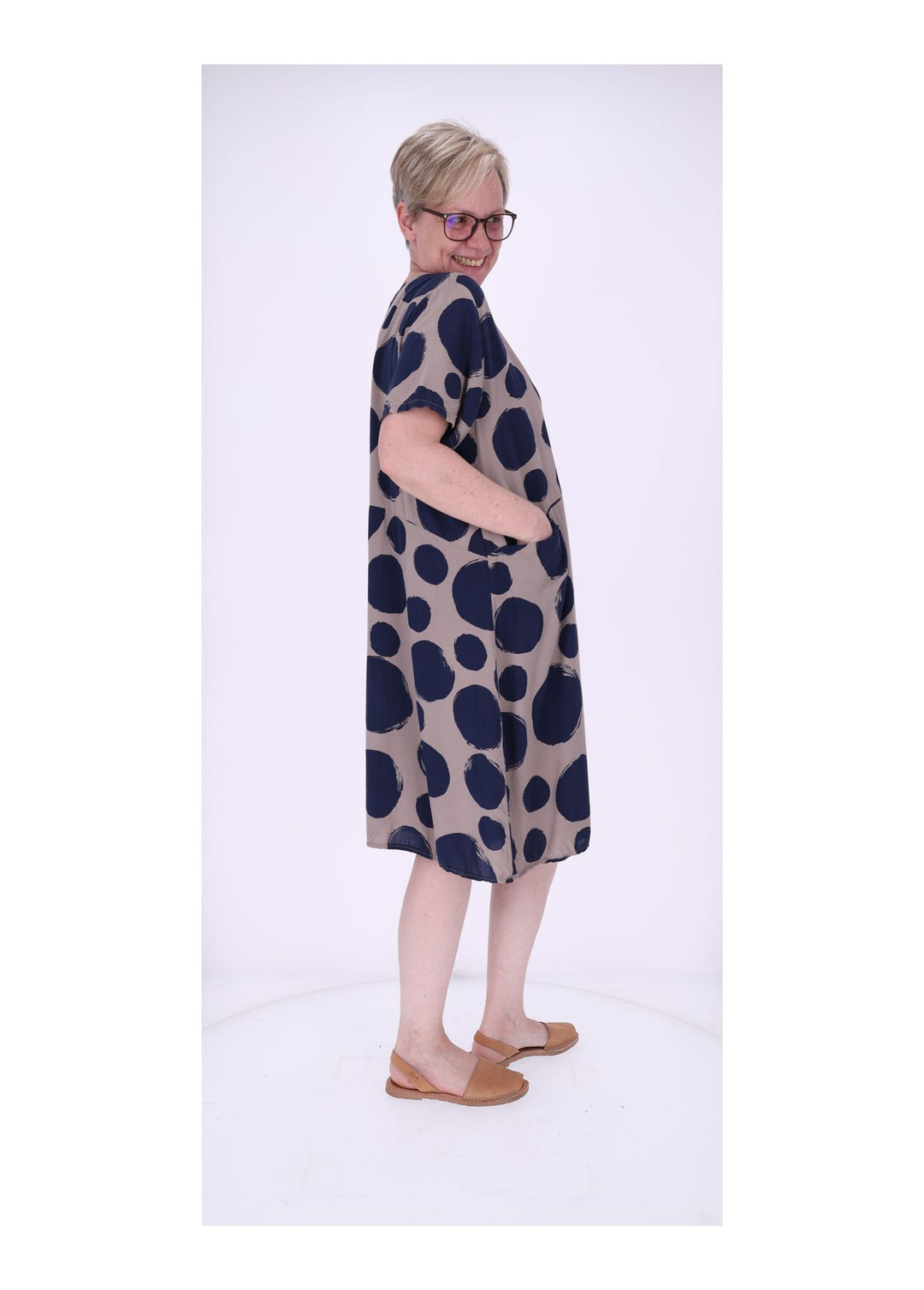 Splash of Color Damen Kleid Punkte