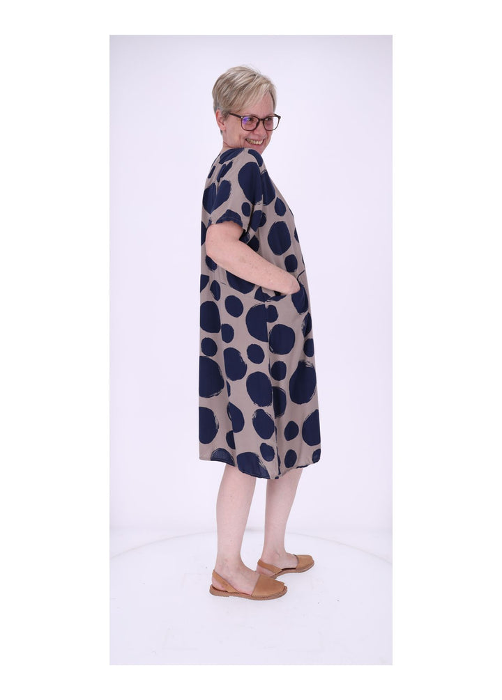 Splash of Color Damen Kleid Punkte