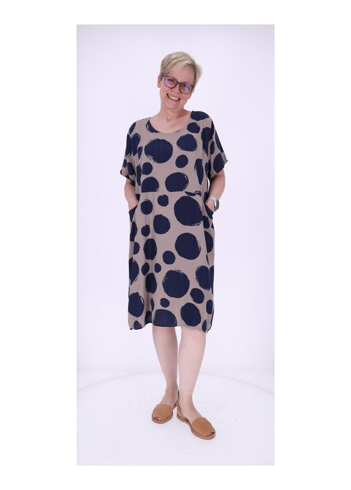 Splash of Color Damen Kleid Punkte