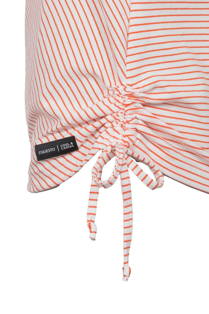 SOQUESTO Damen T-Shirt Streifenoptik