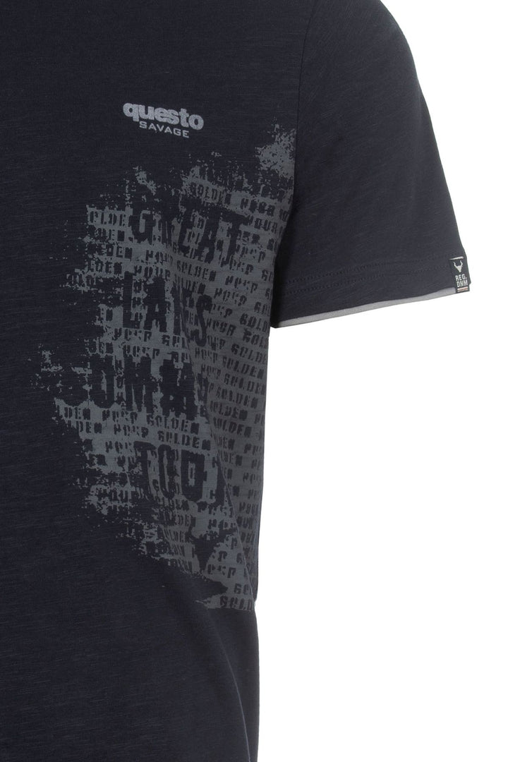 SOQUESTO Herren T-Shirt Flammgarn