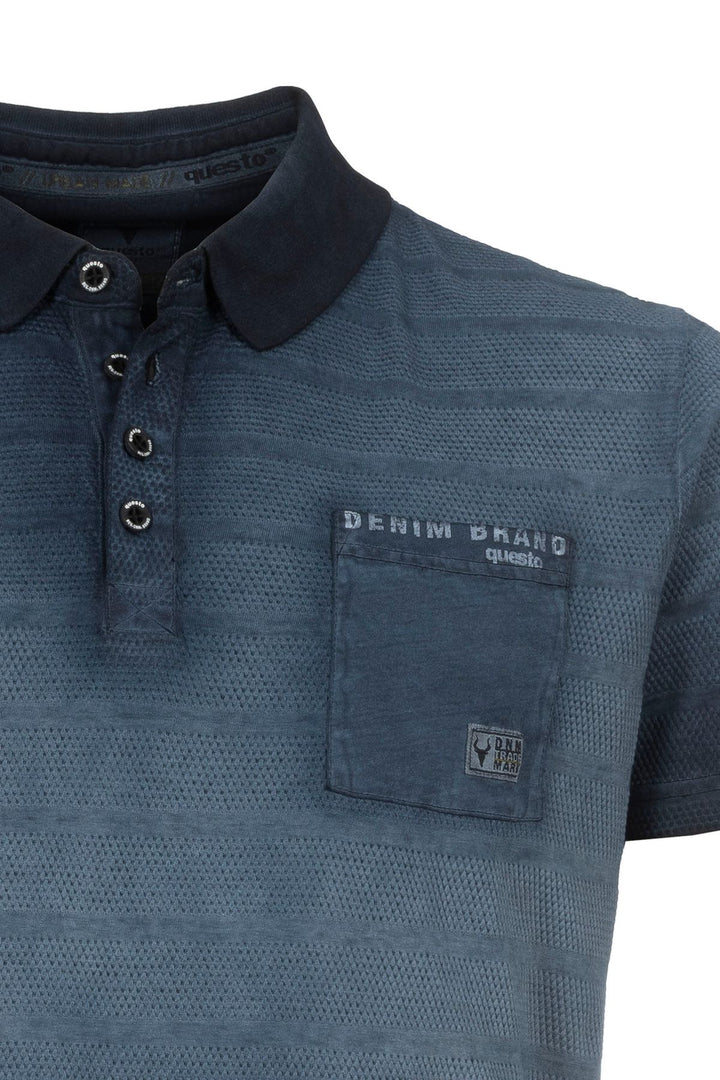 SOQUESTO Poloshirt Herren Struktur