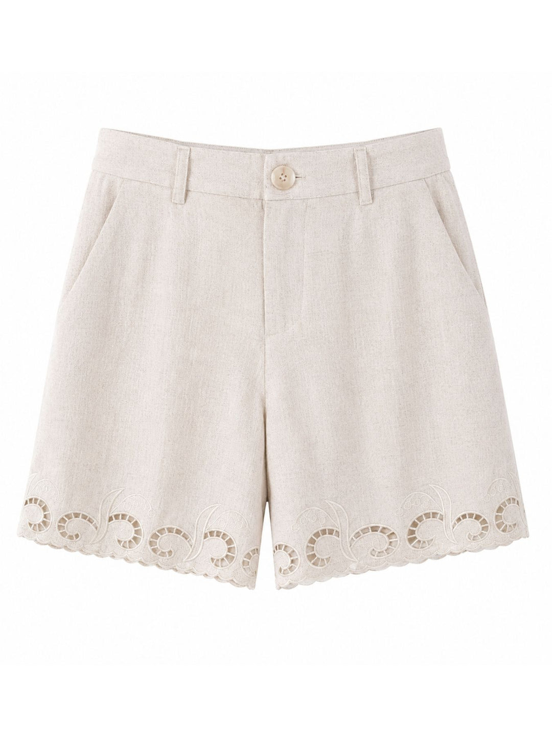 Splash of Color Leinenoptik Shorts Damen