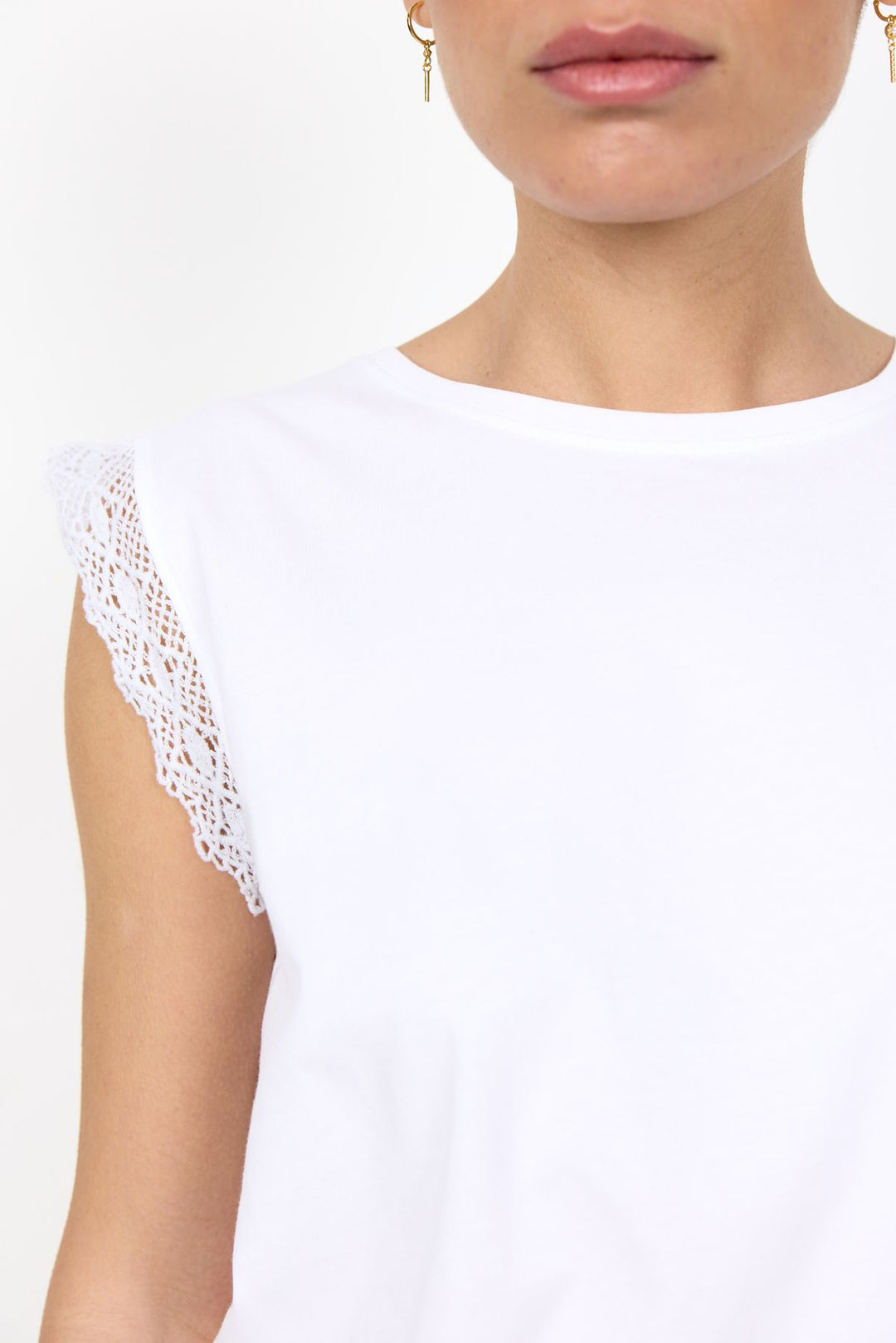 Soyaconcept Damen T-Shirt Spitzenärmel