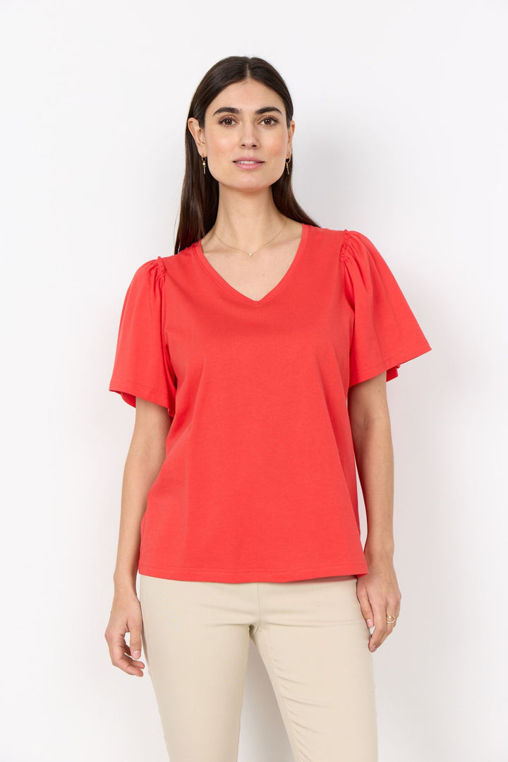 Soyaconcept T-Shirt Damen gepuffte Ärmel