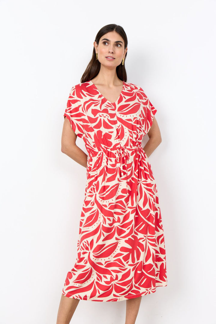 Soyaconcept Kleid Damen Blätterdruck