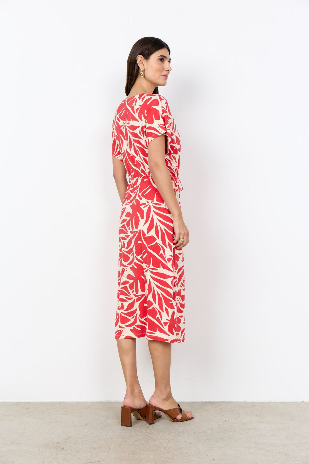 Soyaconcept Kleid Damen Blätterdruck