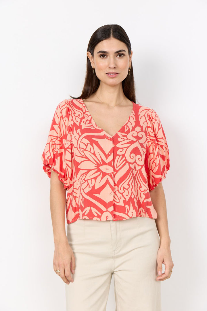 Soyaconcept Damen Bluse Allover Druck