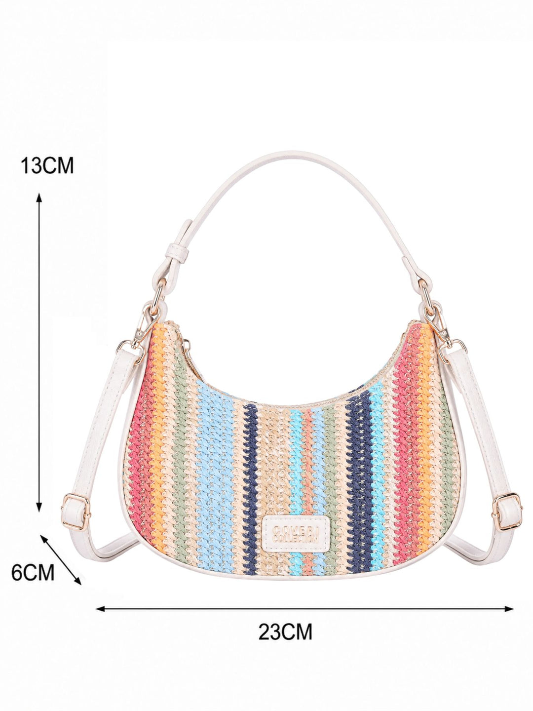 Splash of Color Schultertasche Streifen