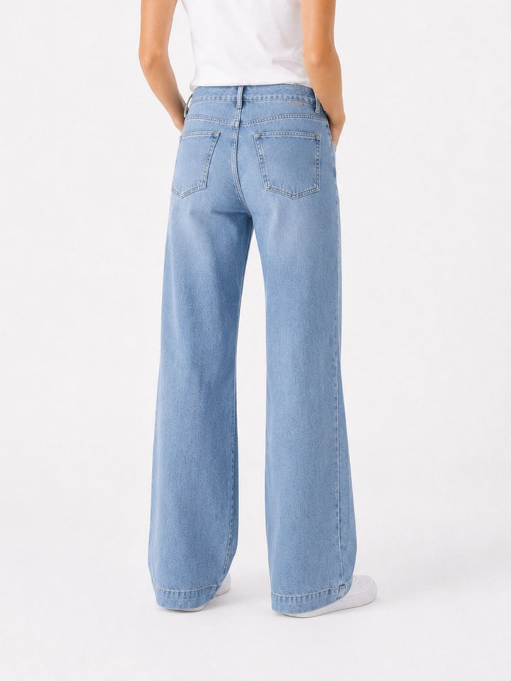 Splash of Color Wideleg Jeans Damen
