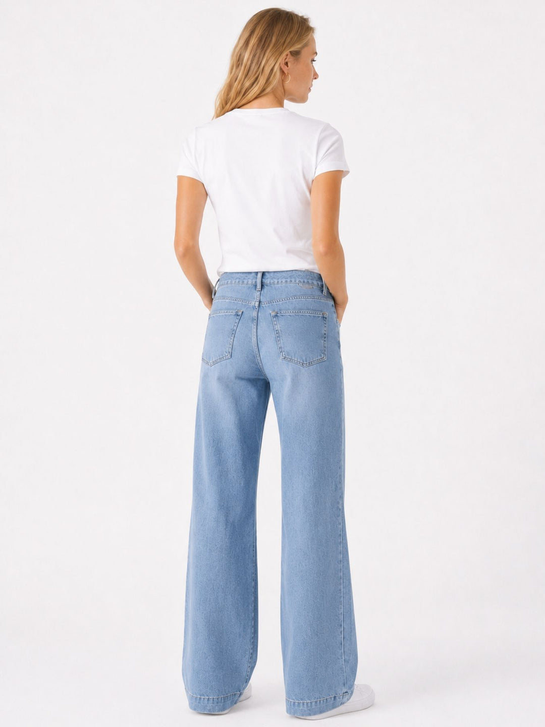Splash of Color Wideleg Jeans Damen