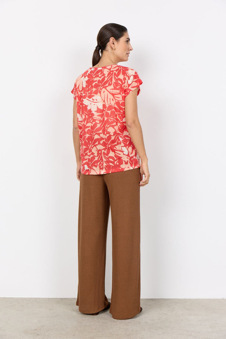 Soyaconcept Damen T-Shirt Blattdruck
