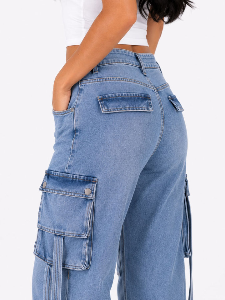 Splash of Color Damen Cargo-Jeans