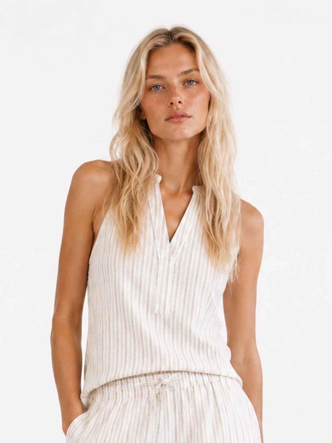 Authentic Style Bluse Damen ohne Arm