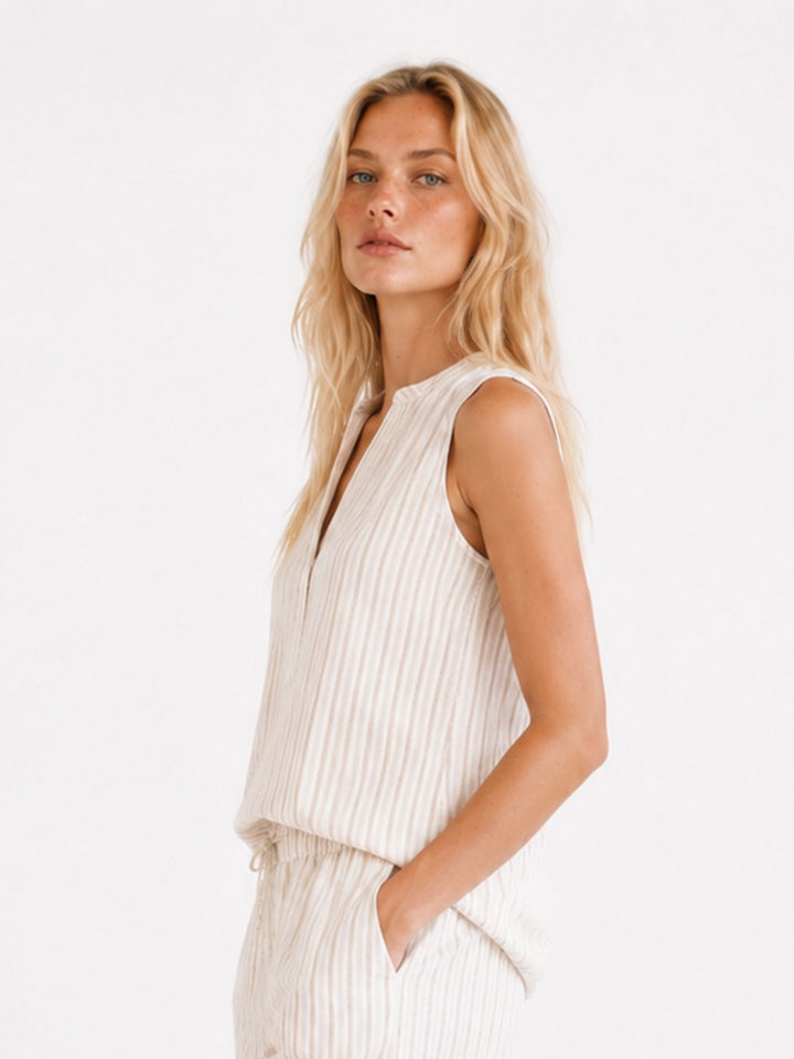 Authentic Style Bluse Damen ohne Arm