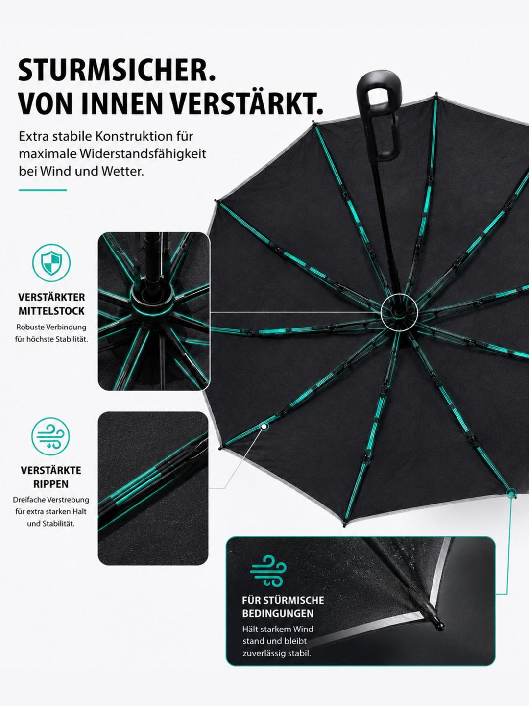 HATS Reflektierender Regenschirm