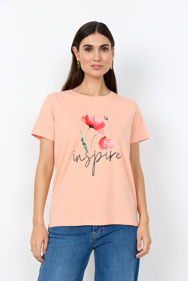 Soyaconcept Damen T-Shirt Blumenprint
