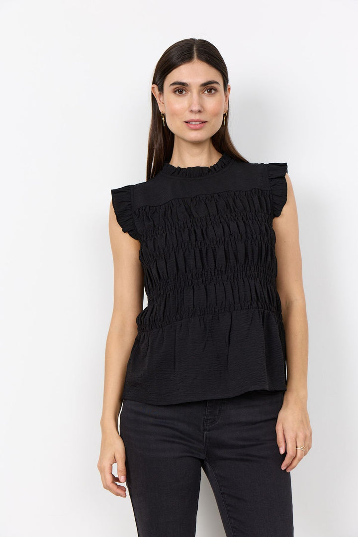 Soyaconcept Damen T-Shirt Rüschen