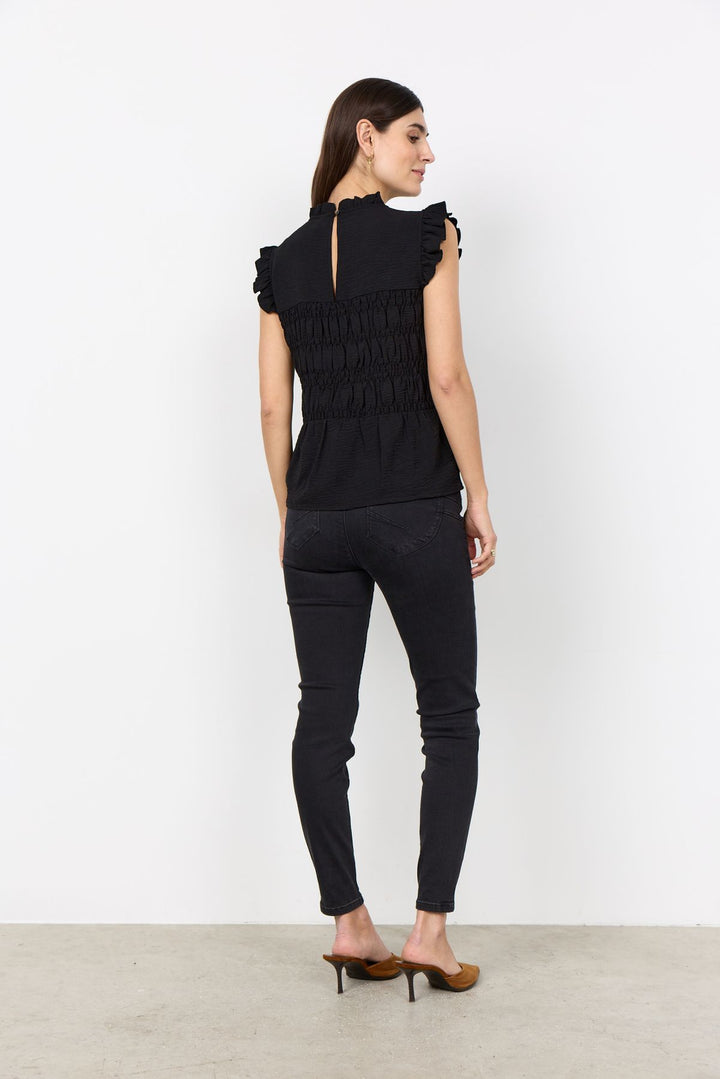 Soyaconcept Damen T-Shirt Rüschen