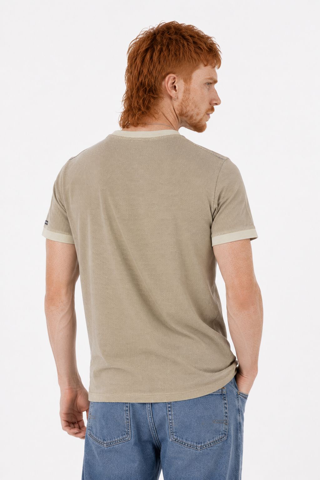 SOQUESTO Herren T-Shirt Bruststickerei