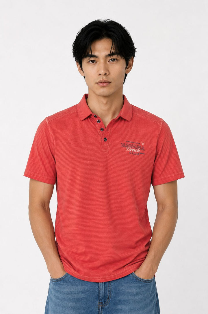 SOQUESTO Poloshirt Herren Streifen