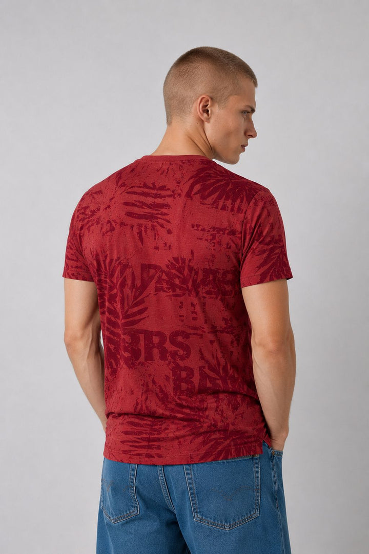 SOQUESTO T-Shirt Herren Palmen Print