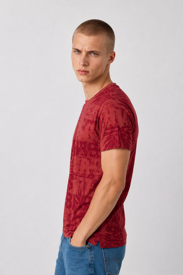SOQUESTO T-Shirt Herren Palmen Print