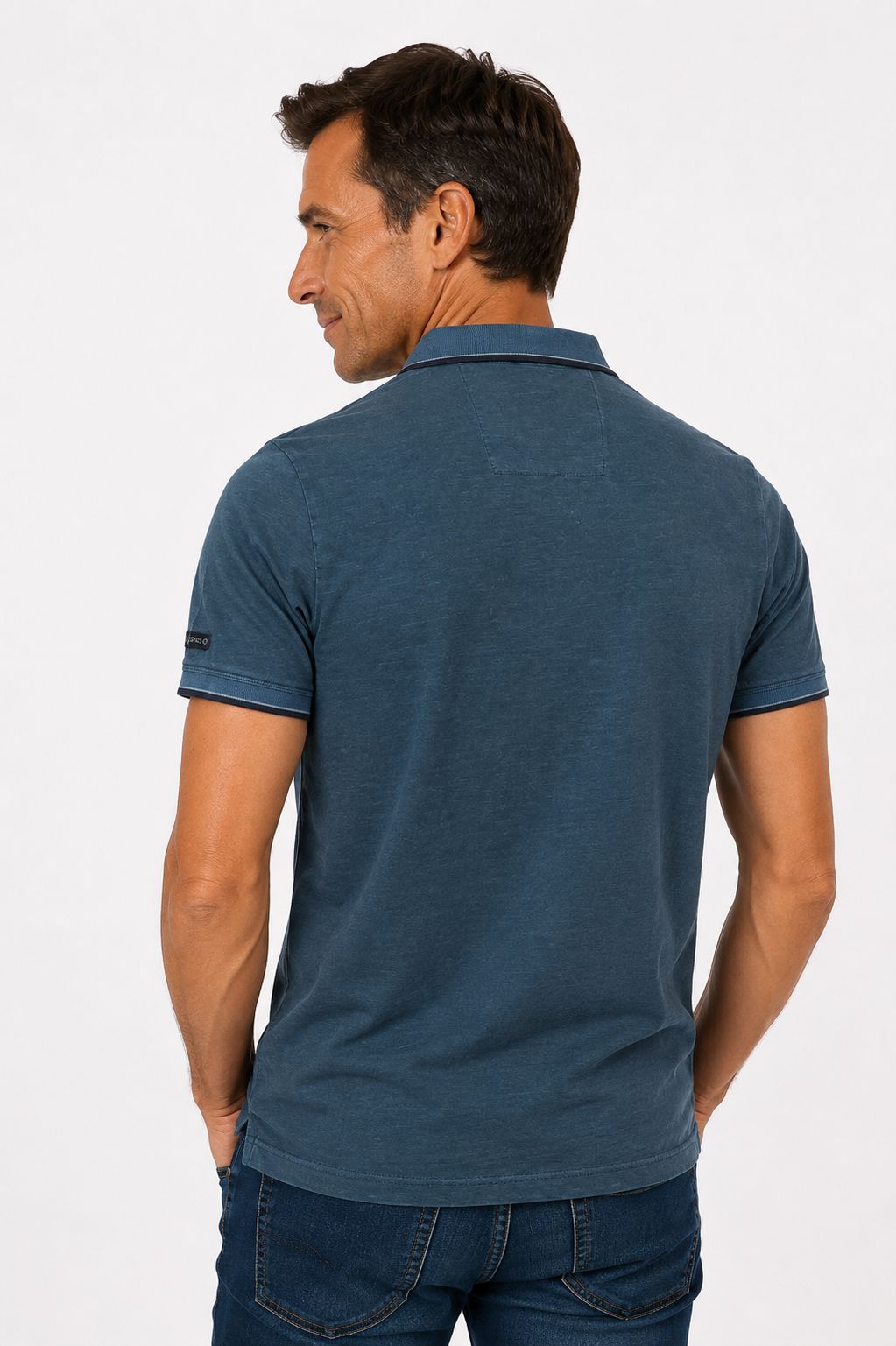 SOQUESTO Poloshirt Herren Used-Look