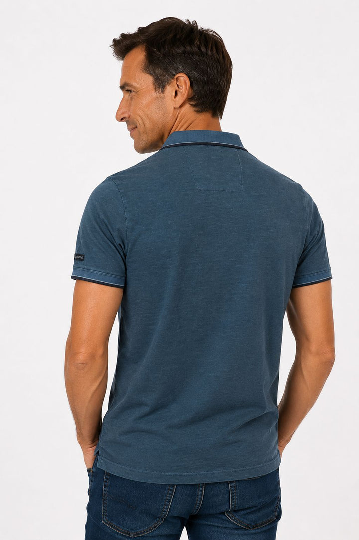 SOQUESTO Poloshirt Herren Used-Look