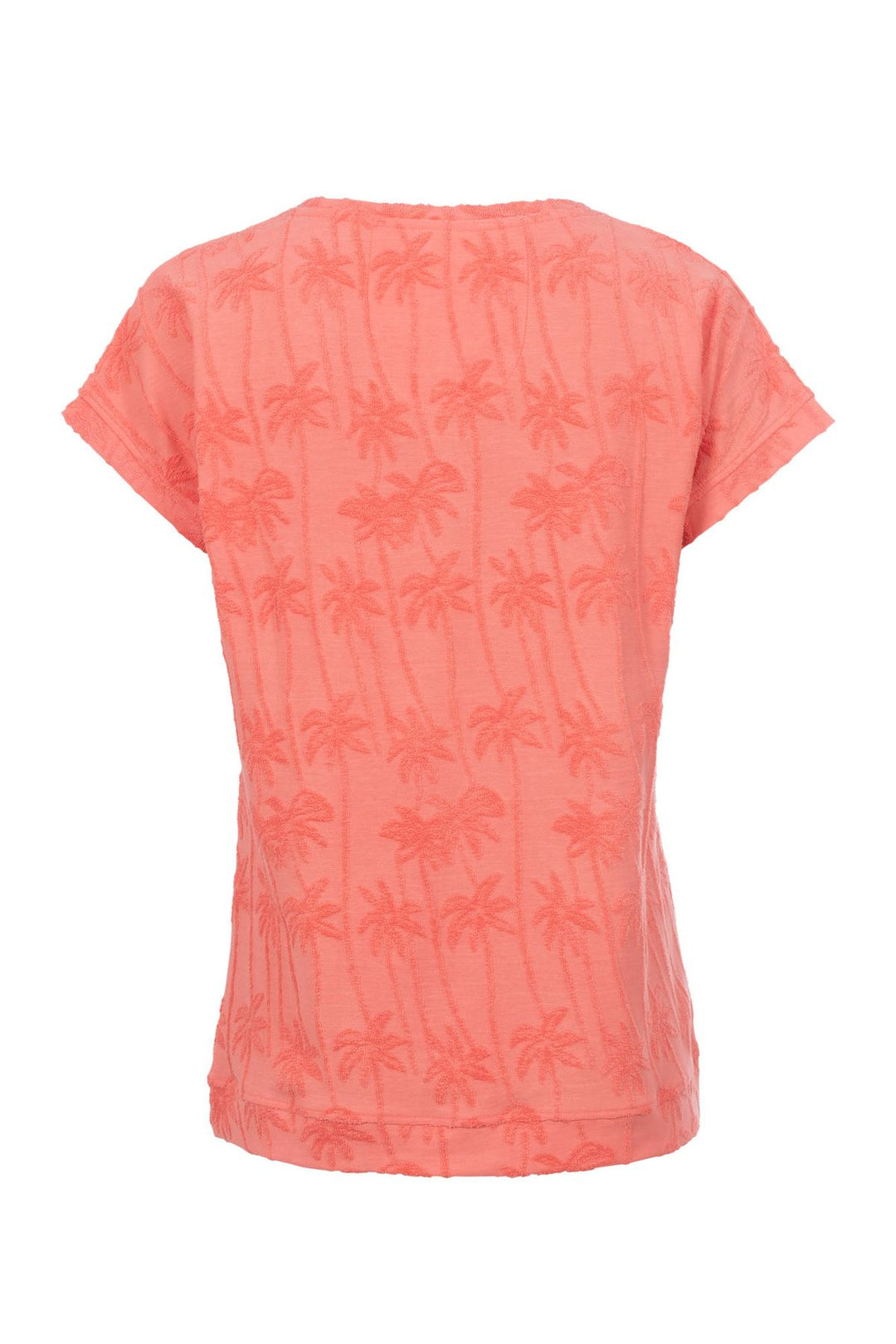 SOQUESTO Damen T-Shirt Palmenmuster
