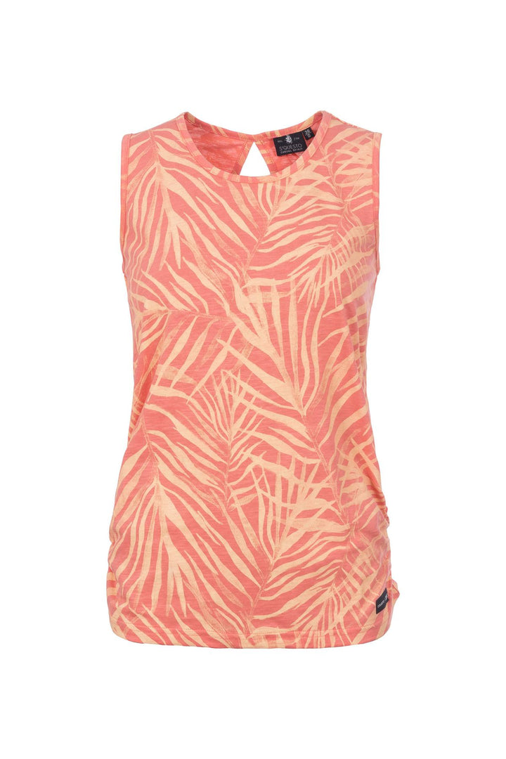 SOQUESTO Damen Top Palmen Cut-Out
