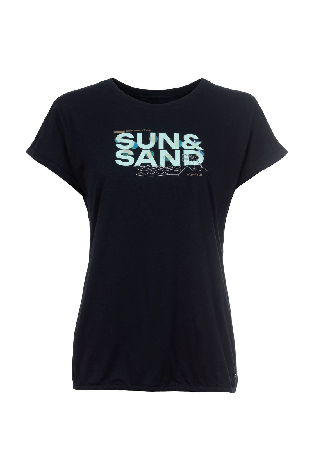 SOQUESTO Damen T-Shirt Pailletten