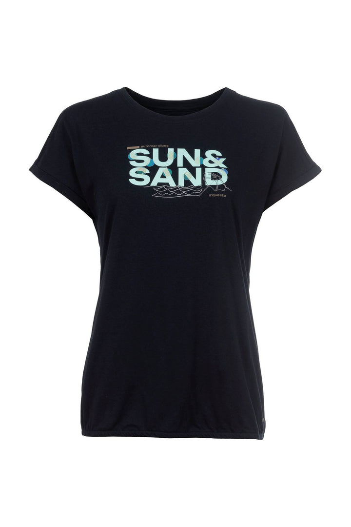 SOQUESTO Damen T-Shirt Pailletten