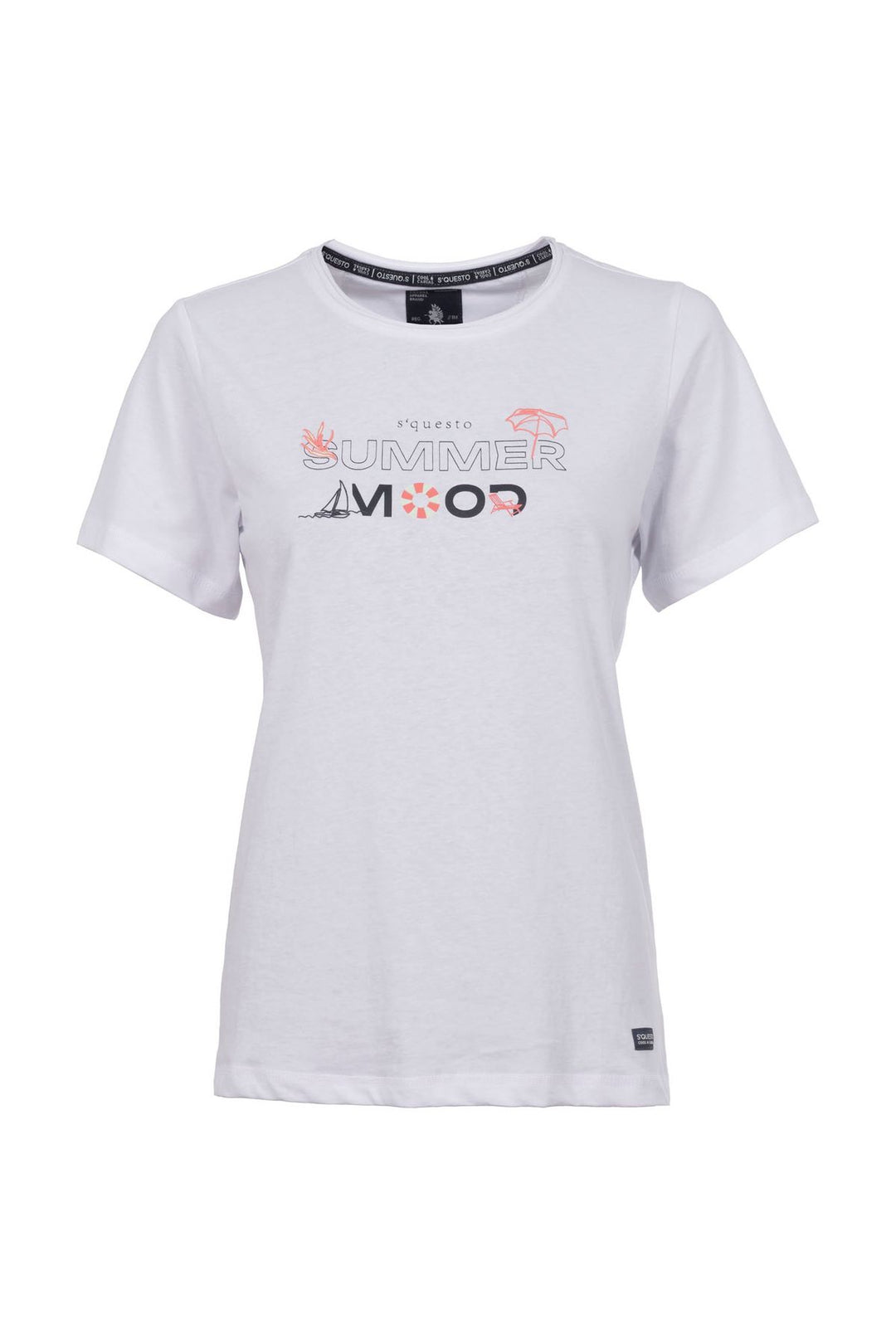 SOQUESTO Damen T-Shirt Summer Print