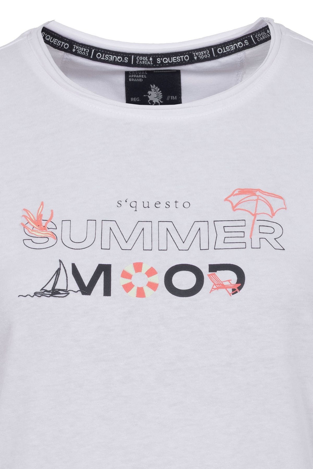 SOQUESTO Damen T-Shirt Summer Print