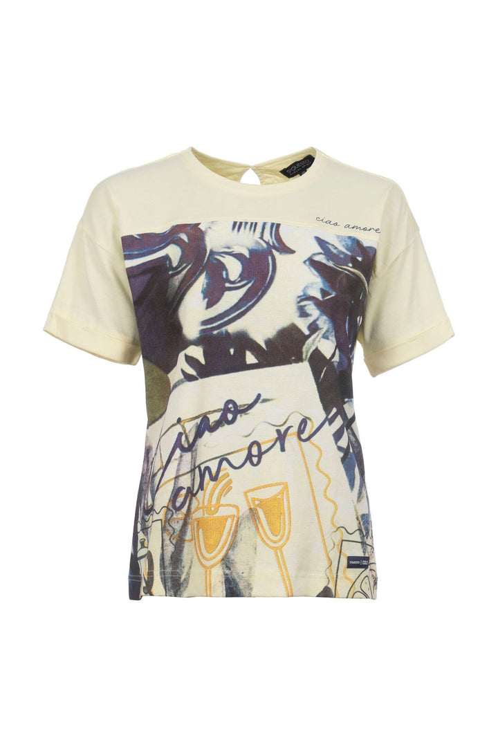 SOQUESTO T-Shirt Damen Schlüsselloch