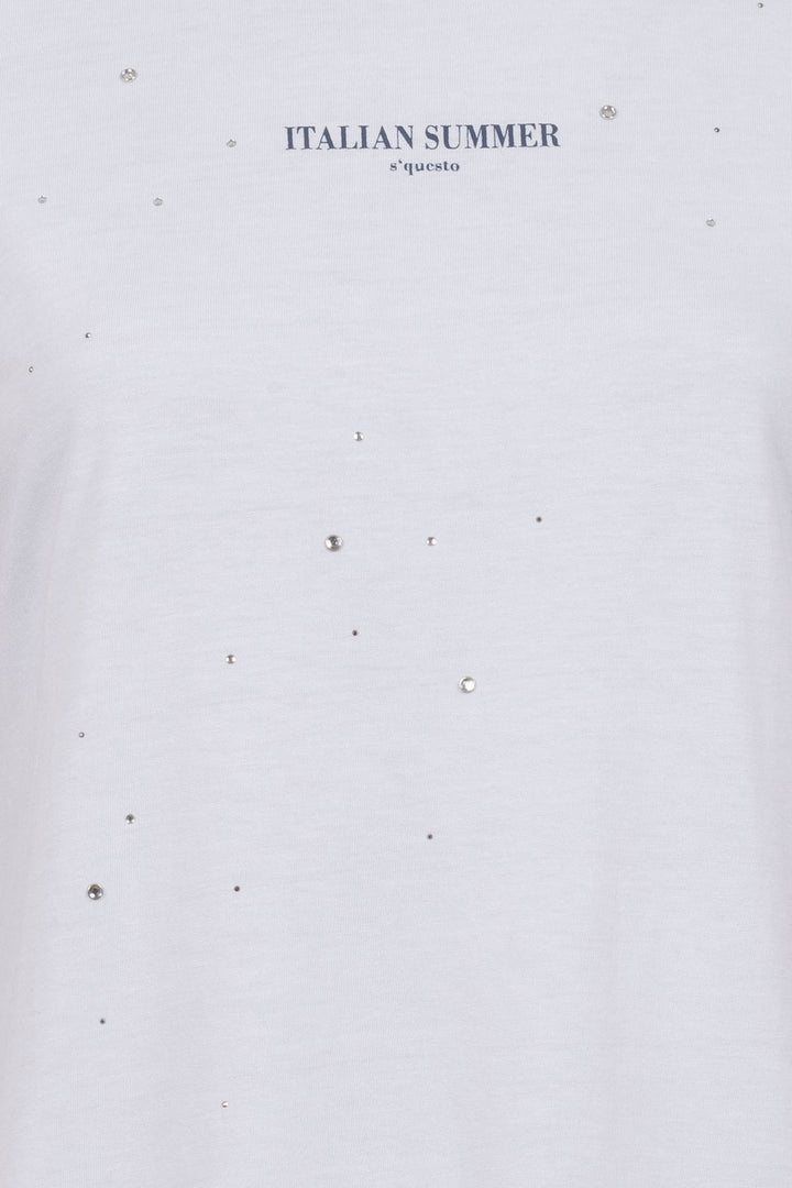 SOQUESTO Damen T-Shirt mit Glitzersteine