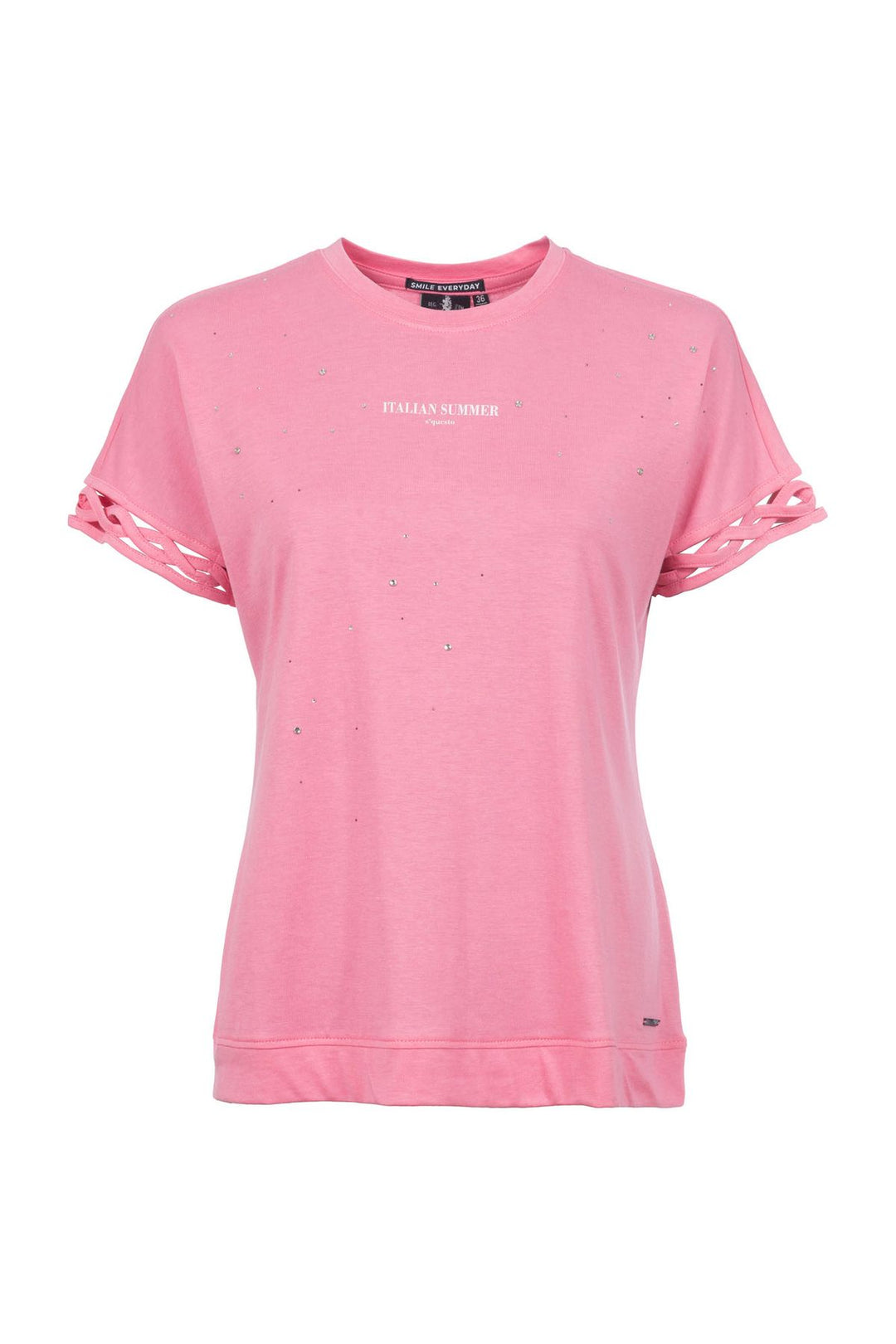 SOQUESTO Damen T-Shirt mit Glitzersteine
