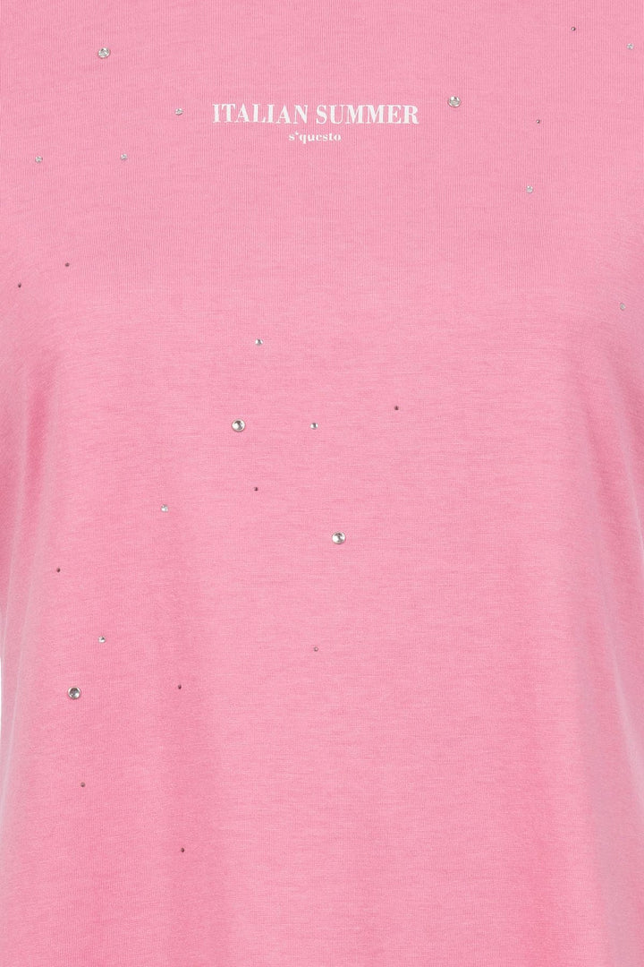 SOQUESTO Damen T-Shirt mit Glitzersteine