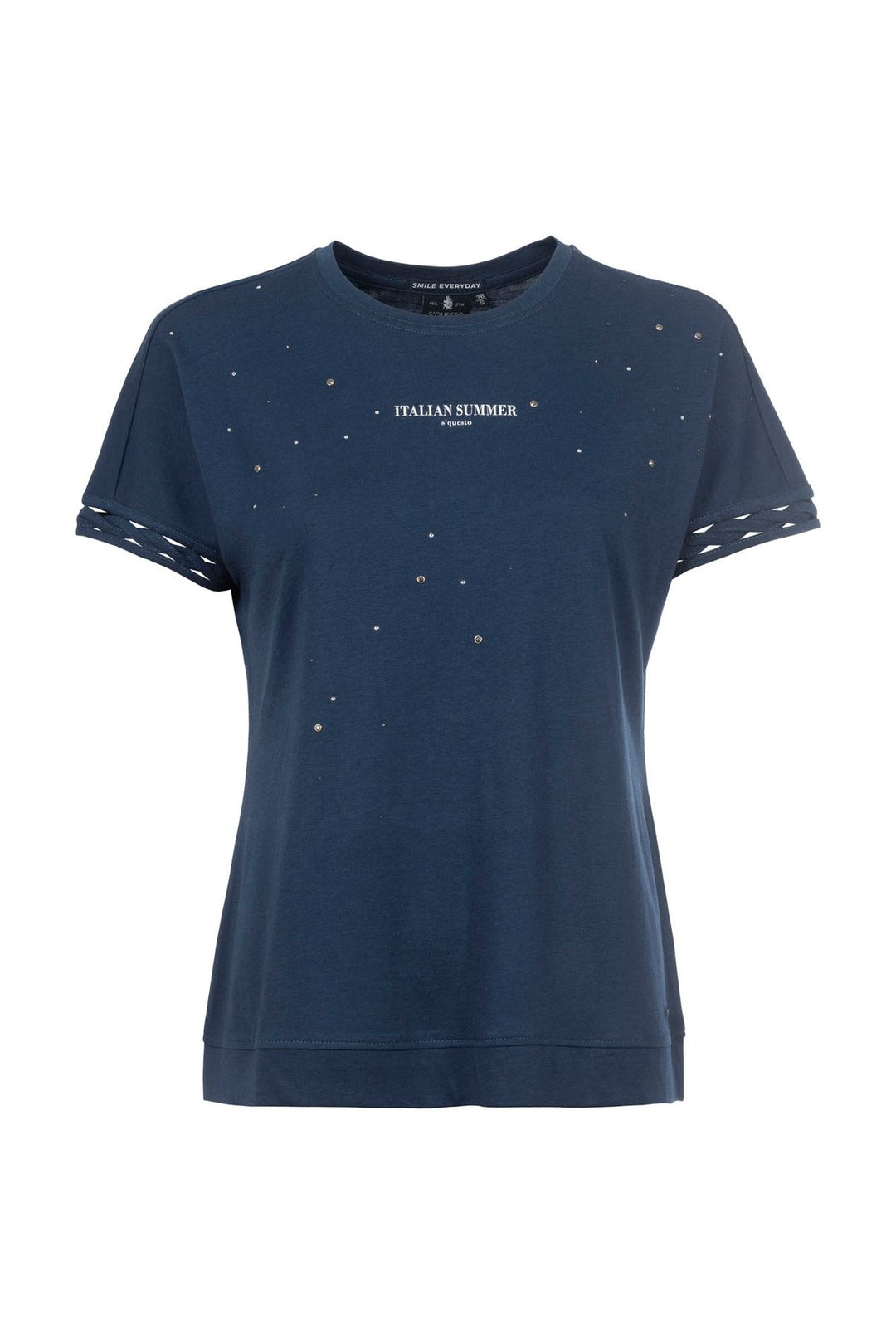 SOQUESTO Damen T-Shirt mit Glitzersteine