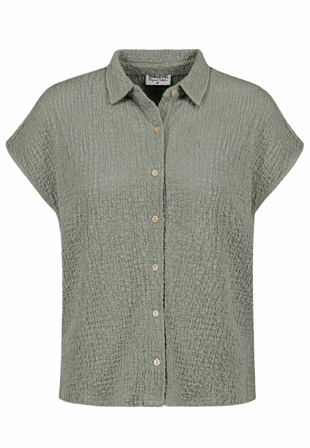 Authentic Style Damenbluse Crinkle