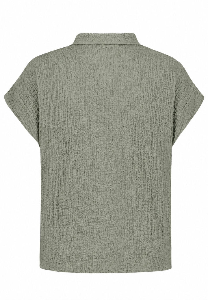 Authentic Style Damenbluse Crinkle