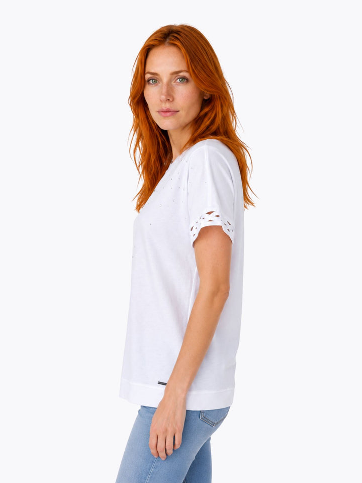 SOQUESTO Damen T-Shirt mit Glitzersteine