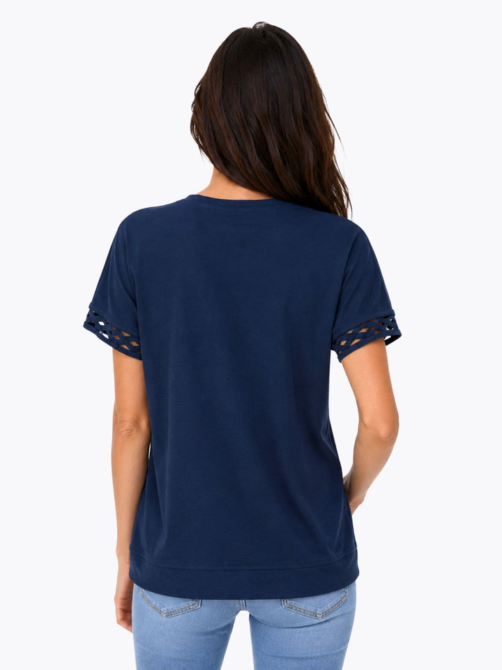 SOQUESTO Damen T-Shirt mit Glitzersteine