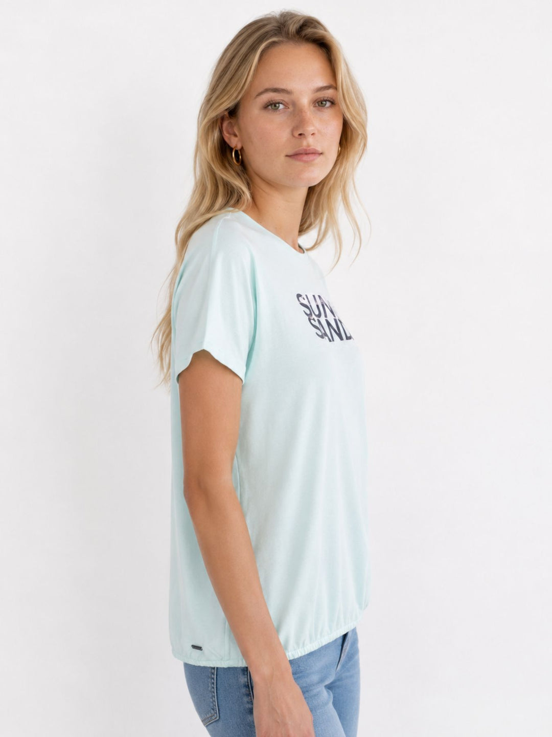 SOQUESTO Damen T-Shirt Pailletten