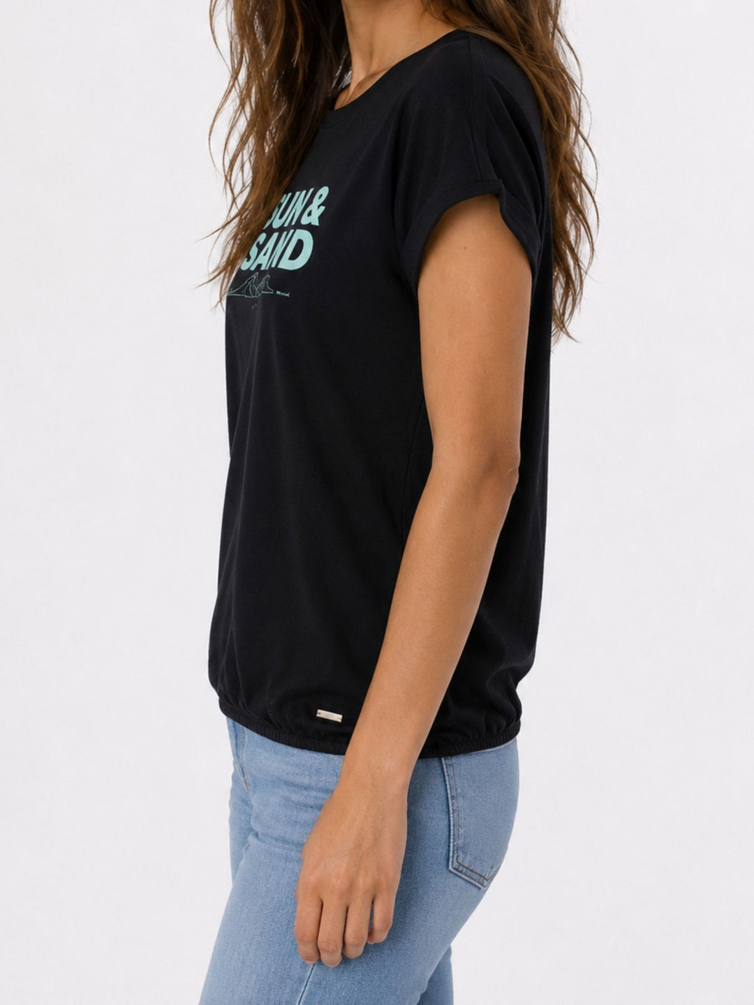 SOQUESTO Damen T-Shirt Pailletten